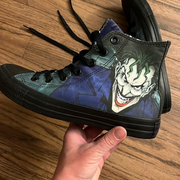 Converse Chuck Taylor All Star High x DC Comics Joker Like New - Picture 6 of 13